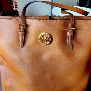 Michael Kors Brown Saffron Leather Bag
